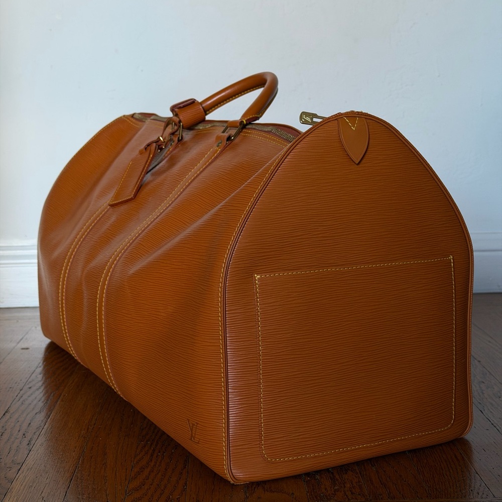 Louis Vuitton Tan Leather Duffel Bag - Picture 3 of 10